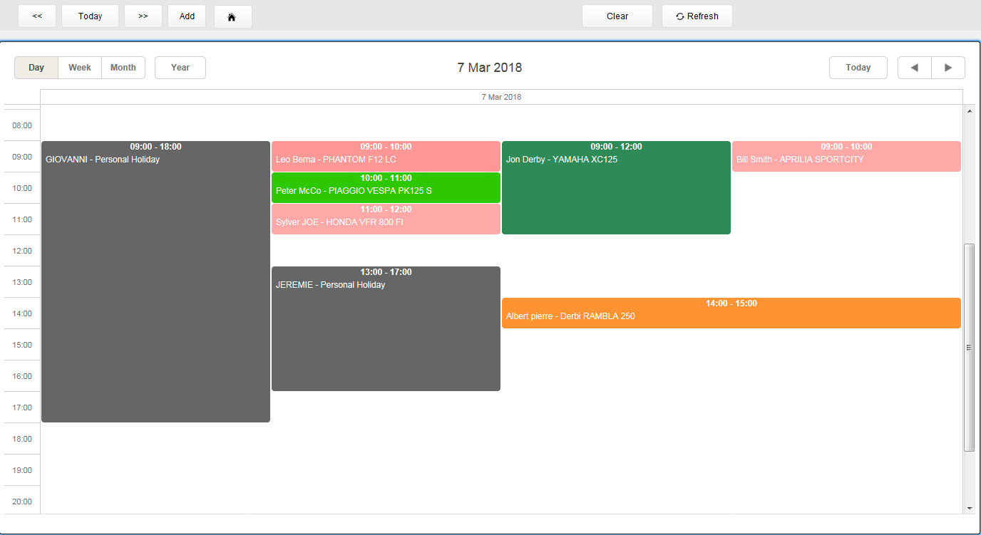 Filemaker Calendar Integration Creating comparison charts with Filemaker