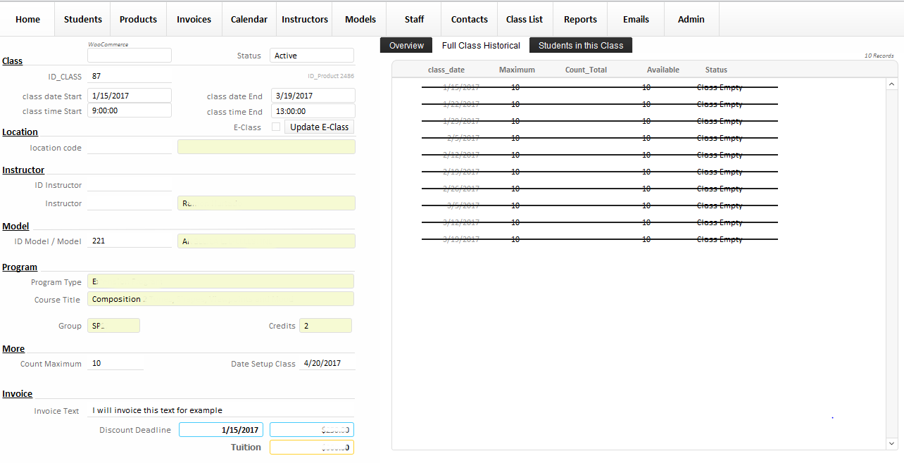 School App Woocommerce Integration