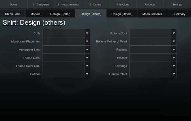 Custom tailoring Suit Filemaker developpeur